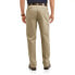 Фото #2 товара George Wrinkle Resistant Flat Front Twill Pants Men's 48 x 32 Beige 100% Cotton