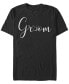 Фото #1 товара Men's Disney Groom Short Sleeve Crew T-shirt