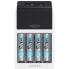 Ansmann Comfort Plus - Nickel-Metal Hydride (NiMH) - Overcharge - Overheating - 9V - AA - AAA - 4 pc(s) - Batteries included