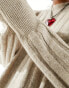 Фото #6 товара Noisy May textured stripe jumper in oatmeal