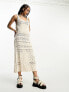 Фото #3 товара Only Petite crochet maxi dress in ecru