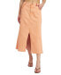 Women's Isobel Colored Denim Midi Skirt