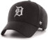 Фото #1 товара Мужская бейсболка черная бейсбольная с логотипом '47 Brand Classic Snapback Cap, Detroit Tigers, MLB Baseball Cap, Black