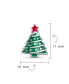 ფოტო #5 პროდუქტის Small Fun Winter Holiday Red Star Enamel Green Christmas Tree Stud Earrings For Women Teens .925 Sterling Silver