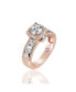 Фото #2 товара Suzy Levian Sterling Silver Cubic Zirconia Ring