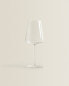 Conical crystalline wine glass