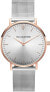 Paul Valentine Damen Armbanduhr rosegold silber SUNRAY MESH 36 MM PV36461