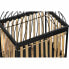 Декоративная фигура DKD Home Decor Натуральный Чёрный Металл ротанг (38,5 x 30 x 54 cm) (3 Предметы)
