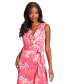 ფოტო #3 პროდუქტის Petite Printed Side-Tie Faux-Wrap Ruffle Dress