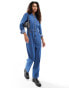 Lee regular fit denim workwear overalls in blue Karmisches Blau, S - фото #1