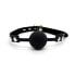 Silicona Ball Gag 4 cm with Padlock Black