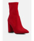 Фото #2 товара ankle lycra block heeled boots