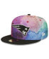 ფოტო #3 პროდუქტის Men's Pink, Black New England Patriots 2022 NFL Crucial Catch 59FIFTY Fitted Hat