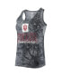 ფოტო #3 პროდუქტის Women's Charcoal Indiana Hoosiers Billboard Tie-Dye Tank Top and Shorts Set