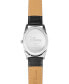 Фото #3 товара Наручные часы Guess Men's Black Leather Strap Day-Date Watch 42mm.