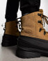 The North Face Chilkat V lace up waterproof hiking boots in brown and black