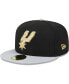 Фото #2 товара Men's Black, Gray San Antonio Spurs Gameday Gold Pop Stars 59FIFTY Fitted Hat