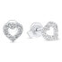 Серьги Kensie Crescent Moon Star Set silver, clear - фото #1