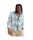 Фото #1 товара Рубашка мужская Campus Sutra Геометрическая синяя с подкладкой