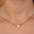 Romantic bronze necklace with crystal Love LPS10ASD06