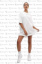 Фото #4 товара Sportswear Essantial Beyaz Pamuklu Bol Kesim Kadın Spor Elbise Tişört
