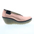 Fly London Yoza YOZA438FLY-005 Womens Pink Leather Wedges Heels Shoes 39