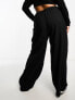 Фото #11 товара ASOS DESIGN Curve elastic waist tailored trouser in black