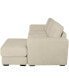 Фото #3 товара Elizabeth 85" Stain-Resistant Fabric Reversible Sofa Chaise Sectional