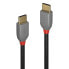 Фото #9 товара Lindy 2m USB 2.0 Type C Cable - Anthra Line - 2 m - USB C - USB C - USB 2.0 - 480 Mbit/s - Black - Grey