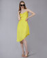 ფოტო #10 პროდუქტის Women's Cowlneck Sleeveless High-Low Midi Dress