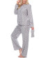 ფოტო #3 პროდუქტის Women's Pajama Set, 3 Piece