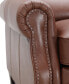 Фото #5 товара Marick 93" Leather Roll Arm Sofa, Created for Macy's