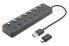 DIGITUS USB 3.0 Hub 7-Port schaltbar Aluminium