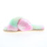 Emu Australia Mayberry Tie Dye W12655 Womens Pink Leather Slides Slippers Shoes