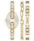 Women's Quartz Gold-Tone Alloy Bangle Watch Set, 20mm