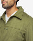 Men's Faux Suede Button Down Jacket