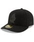 Men's Black Tampa Bay Buccaneers Alternate Logo Black on Black Low Profile 59FIFTY II Fitted Hat