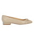 ფოტო #2 პროდუქტის Women's Crystil Tailored Ballet Flat