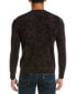 Autumn Cashmere Splatter Paint Print Wool & Cashmere-Blend Crewneck Sweater