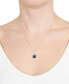ფოტო #2 პროდუქტის Crystal Pavé Pawprint 18" Pendant Necklace in Sterling Silver, Created for Macy's