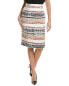 Фото #1 товара Oscar De La Renta Tweed Silk-Lined Pencil Skirt Women's White 8