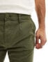 ASOS DESIGN skinny chino in washed dark khaki