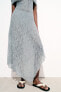 Asymmetric lace skirt