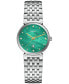 Women's Swiss Florence Diamond (1/20 ct. t.w.) Stainless Steel Bracelet Watch 38mm