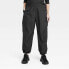 Women's High-Rise Cargo Parachute Pants - All In Motion Black S