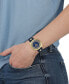 ფოტო #5 პროდუქტის Women's Tortona Crystal 2 Hand Quartz Blue Genuine Leather Watch, 38mm