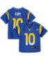 ფოტო #3 პროდუქტის Toddler Girls and Boys Cooper Kupp Royal Los Angeles Rams Game Jersey