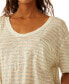 Фото #3 товара Women's All I Need Striped Short-Sleeve T-Shirt