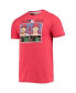 Фото #3 товара Men's Shohei Ohtani & Mike Trout Heathered Red Los Angeles Angels MLB Jam Player Tri-Blend T-shirt