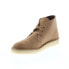 Фото #7 товара Clarks Desert Coal 26167862 Mens Brown Suede Lace Up Chukkas Boots